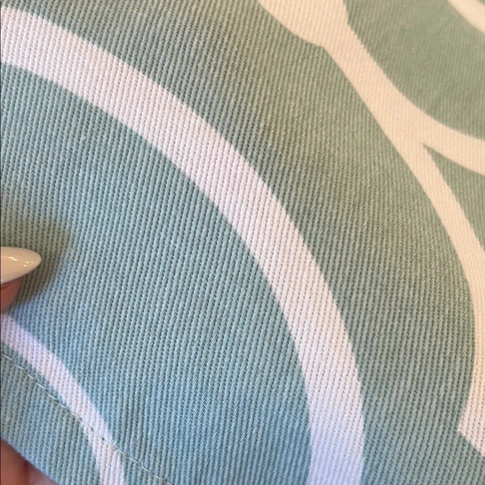 100% Cotton Geometric Shower Curtain - Like New